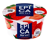 Йогурт Epica с клубникой 4,8% 130гр