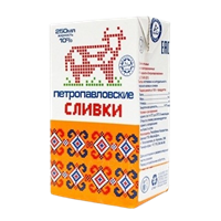 Сливки Петропавловские 10% 500мл  
