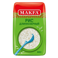 Макфа Рис шлиф. длиннозерный 800гр