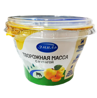 Творожная масса Эмиль с курагой жир 4.5% 180гр.