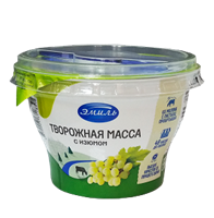 Творожная масса Эмиль с изюмом жир 4.5% 180гр.