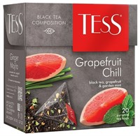Чай черный Tess Grapefruit Chil 20 пирамид