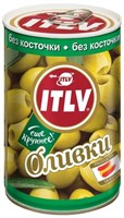 Оливки ITLV зеленые без косточек 300 мл