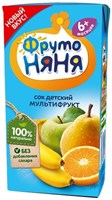 Сок ФрутоНяня Мультифрукт 0,2л
