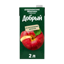 Сок Добрый Деревенские яблочки с мякотью 2 л. - фото 27893
