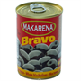 Маслины Makarena/BRAVO черные с косточкой 314мл - фото 37676