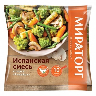 Испанская смесь в соусе "Ривейра" 400гр - фото 14016