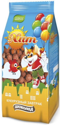 "Хит" фигурные завтраки шарики шоколадные 200гр - фото 15968