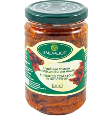 Томаты вяленые в масле 280гр - фото 16451