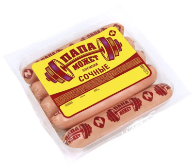 Сосиски Сочные п/о ГАЗ 0,410 гр - фото 20144