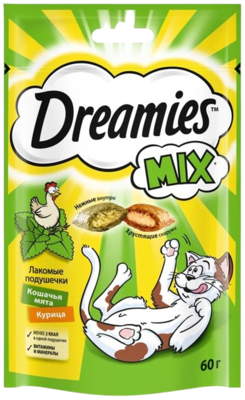 Dreamies микс с куриц и мятой 6*60 гр - фото 26088