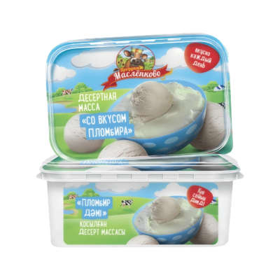 Десертная масса Масленково со вкусом пломбира 350гр - фото 28457