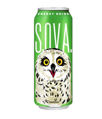 Энергетический напиток S.O.V.A. Grapefruit 0.5л - фото 29841