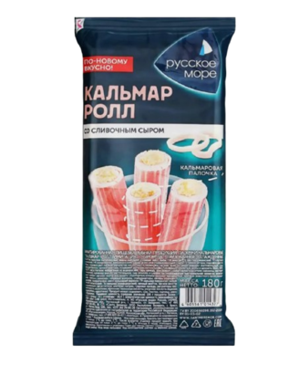 Палочки Кальмар-ролл РМ имитация с сыром 180гр - фото 30732