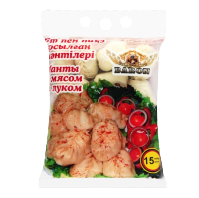 Манты Барон с мясом и луком 750гр - фото 33322