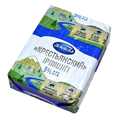 Творог Эмиль жир 5% (фольга) 180г - фото 33369