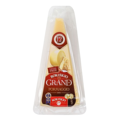 Сыр Rokiskio Grand твердый 37% 12 мес 180гр - фото 33443