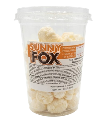 Сыр сухой Synny fox "Шарики" сыр Пармезан 65гр - фото 33531