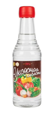 Уксусная кислота 70% стекло 160мл - фото 33863