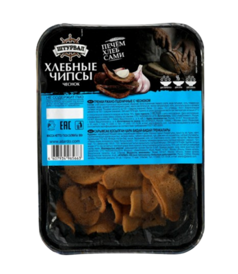 Гренки ржано-пшеничные Изи Кранч со вкусом чеснока 90гр - фото 33982