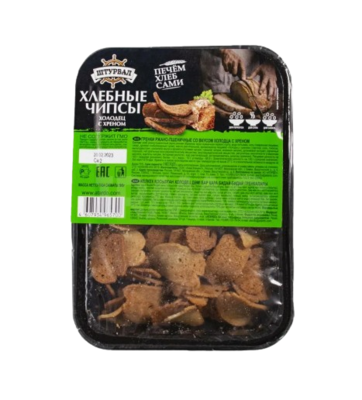 Гренки ржано-пшеничные Изи Кранч со вкусом холодец хрен 90гр - фото 33983