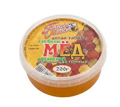Мёд алтайский цветочный п/ст 200гр  - фото 34180