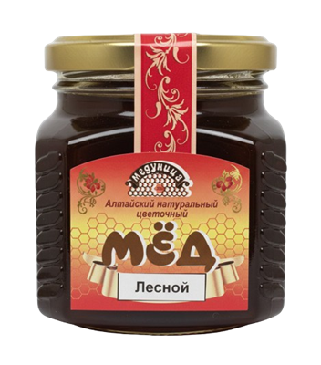 Мёд алтайский лесной ст/б 350гр  - фото 34183