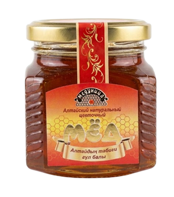 Мёд алтайский цветочный ст/б 350гр  - фото 34184