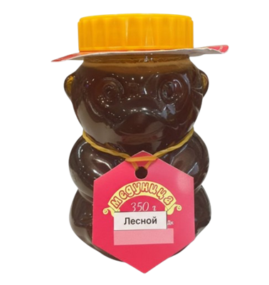Мёд алтайский лесной п/ст Мишки 350гр  - фото 34185