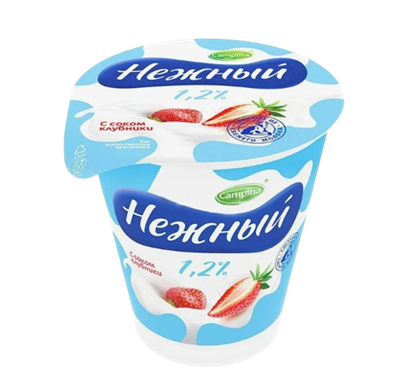Campina Нежный 320гр жир 1,2% Клубника - фото 34401