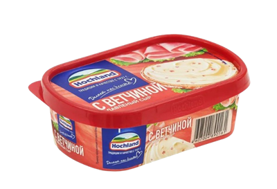 Сыр Хохланд с ветчиной 200гр ванна - фото 34420