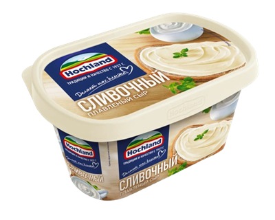 Сыр Хохланд сливочный 400гр ванна - фото 34421