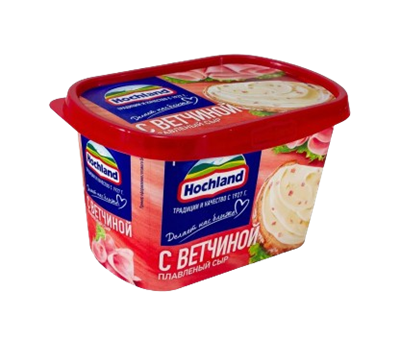 Сыр Хохланд с ветчиной 400гр ванна - фото 34424