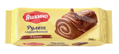 Рулет Яшкино с какао 200гр - фото 34455