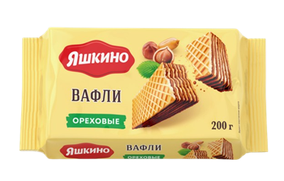Вафли Яшкино Ореховые 200гр - фото 34458