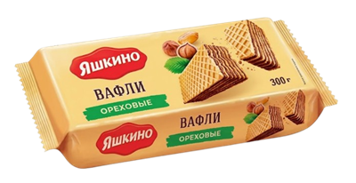 Вафли Яшкино Ореховые 300гр - фото 34468