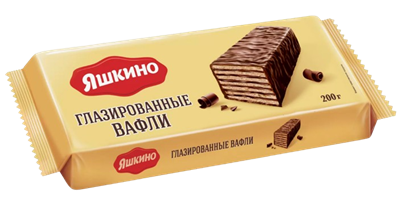 Вафли Яшкино Глазированые 200гр - фото 34470