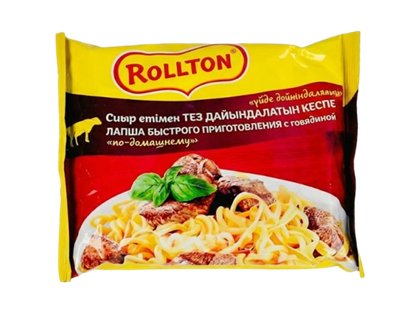 Лапша Роллтон с говядиной 85гр пакет - фото 34487