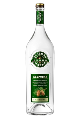 Водка Зеленая марка Кедровая 1л - фото 35104