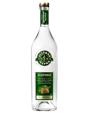 Водка Зеленая марка Кедровая 0,5л - фото 35108