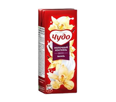 Молочный Коктейль Чудо 2% Ваниль 0,2 л. - фото 35124