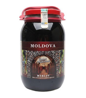 Вино Merlot кр.п/сл в банке Молдова 2л  - фото 35147
