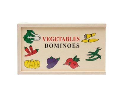 Домино Vegetable Dominoes детское/дерево - фото 35191