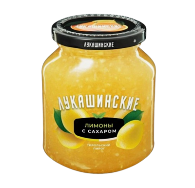 Лимоны с сахаром Лукашинские ст/б 450гр - фото 35335