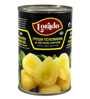 Груши Lorado половинки 425 мл - фото 35359