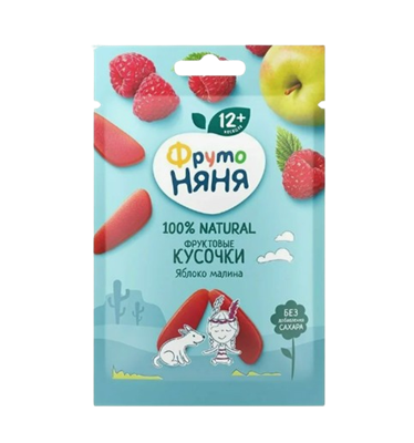 Фруктовые кусочки Фруто-Няня яблоко малина 15гр - фото 35463