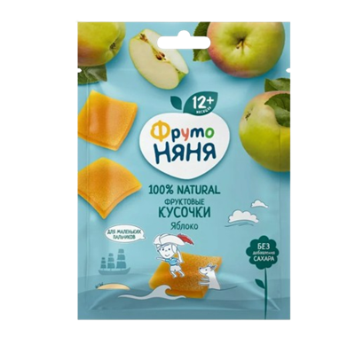 Фруктовые кусочки Фруто-Няня яблоко 53гр - фото 35466
