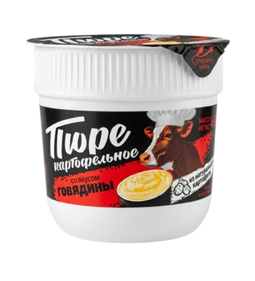 Пюре картофельное со вкусом говядины 45 гр - фото 35908