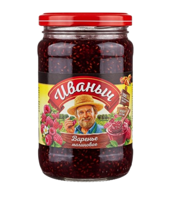 Варенье Иваныч малиновое ст/б 420гр - фото 35938