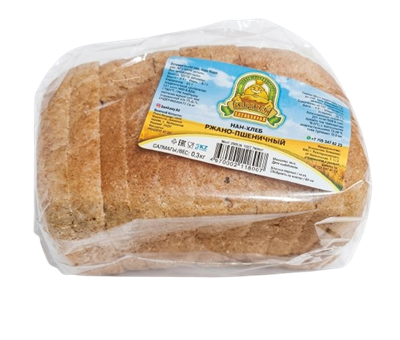 Хлеб Каравай Ржано-пшеничный 300гр - фото 36028